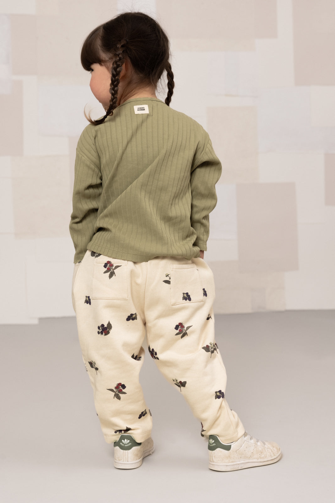 【STUDIO BOHEME】CARROT PANTS ECRU/BLACKBERRIES パンツ 12m,18m,24m,36m  | Coucoubebe/ククベベ