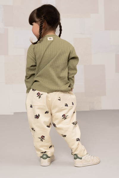【STUDIO BOHEME】CARROT PANTS ECRU/BLACKBERRIES パンツ 12m,18m,24m,36m（Sub Image-6） | Coucoubebe/ククベベ