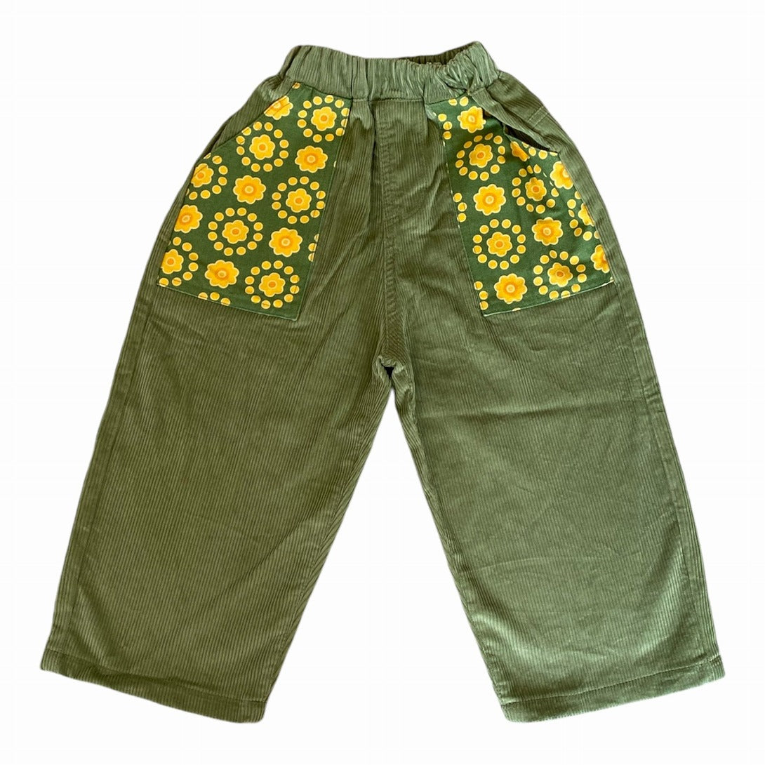 【SAUCE mini】TWIRL PANT RETRO GREEN パンツ 12-18ｍ,2-3Y,3-4Y  | Coucoubebe/ククベベ