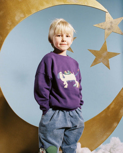 【The Campamento】Playful Dogs Kids Sweatshirt スウェット 3y,4y（Sub Image-7） | Coucoubebe/ククベベ