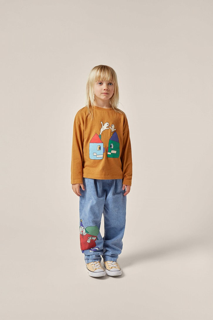 【The Campamento】Festive Dog Denim Trousers パンツ 3y,4y,5/6y  | Coucoubebe/ククベベ