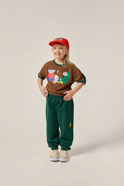 【The Campamento】Campfire Friends Kids Tshirt  半袖Tシャツ 2y,3y,4y（Sub Image-3） | Coucoubebe/ククベベ