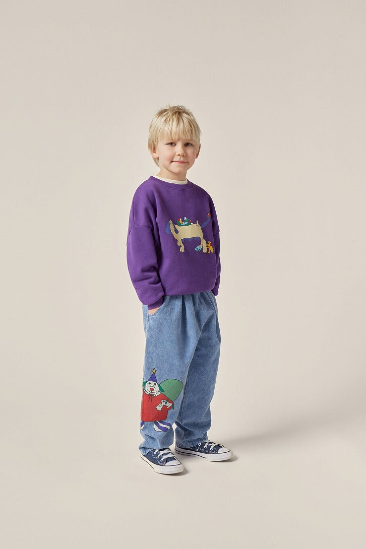 【The Campamento】Playful Dogs Kids Sweatshirt スウェット 3y,4y  | Coucoubebe/ククベベ