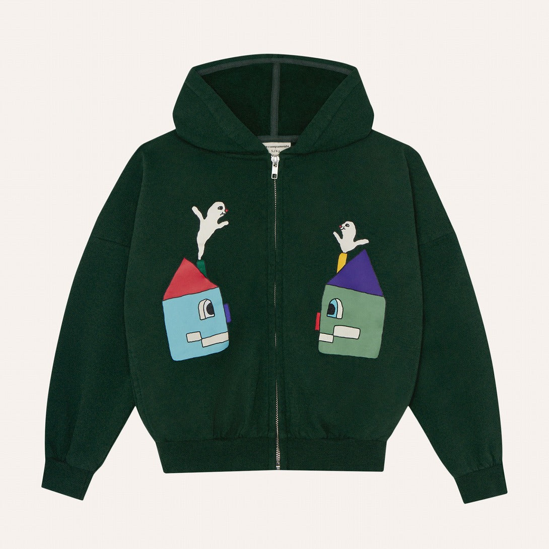 【The Campamento】Happy Houses Kids Zipped Sweatshirt スウェット 3y,4y  | Coucoubebe/ククベベ
