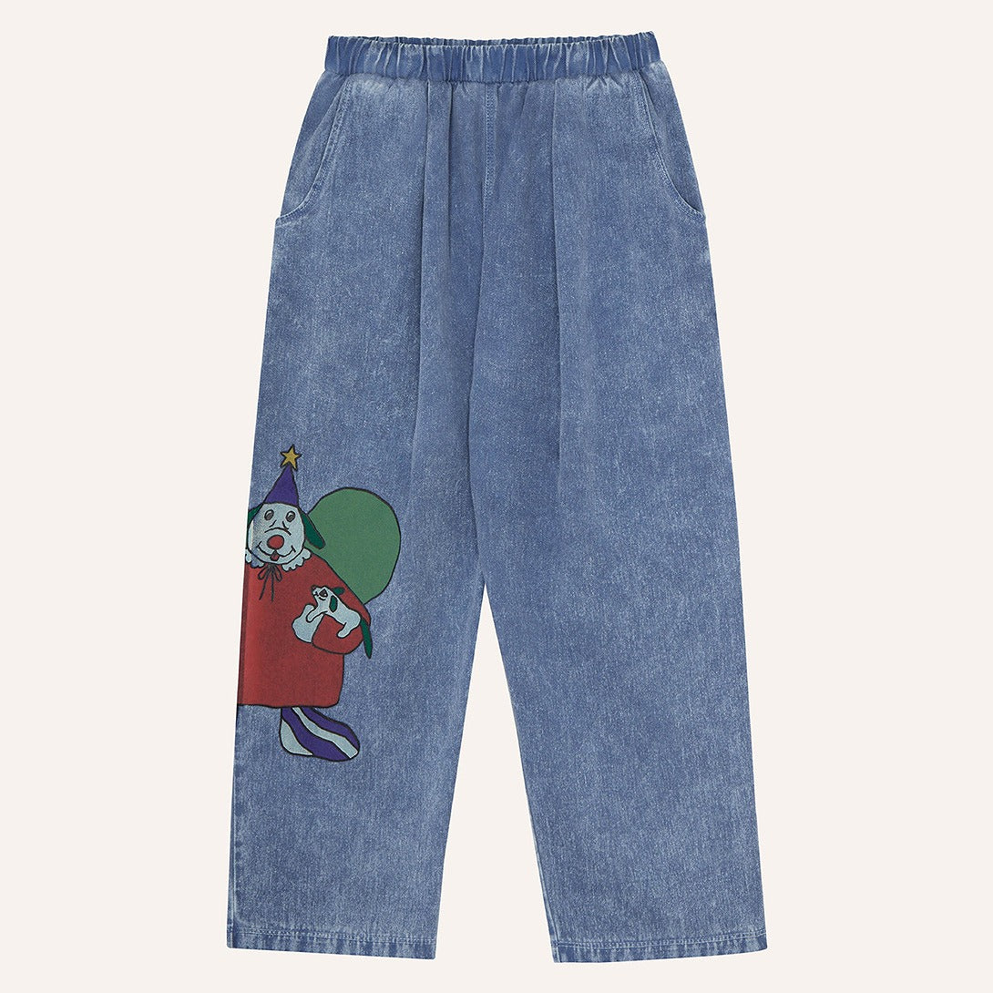 【The Campamento】Festive Dog Denim Trousers パンツ 3y,4y,5/6y  | Coucoubebe/ククベベ
