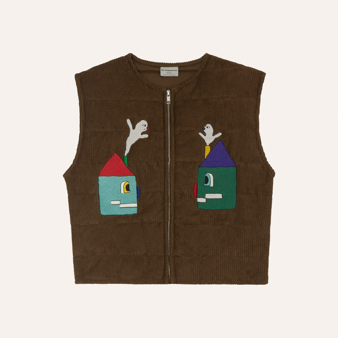 【The Campamento】Happy House Kids Vest ベスト 2y,3y,4y  | Coucoubebe/ククベベ