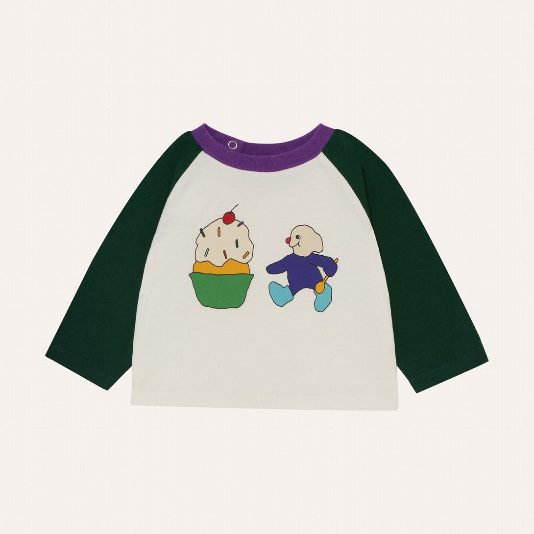 【The Campamento】Big Ice Cream Baby Tshirt 長袖Tシャツ 12/18m,18/24m  | Coucoubebe/ククベベ