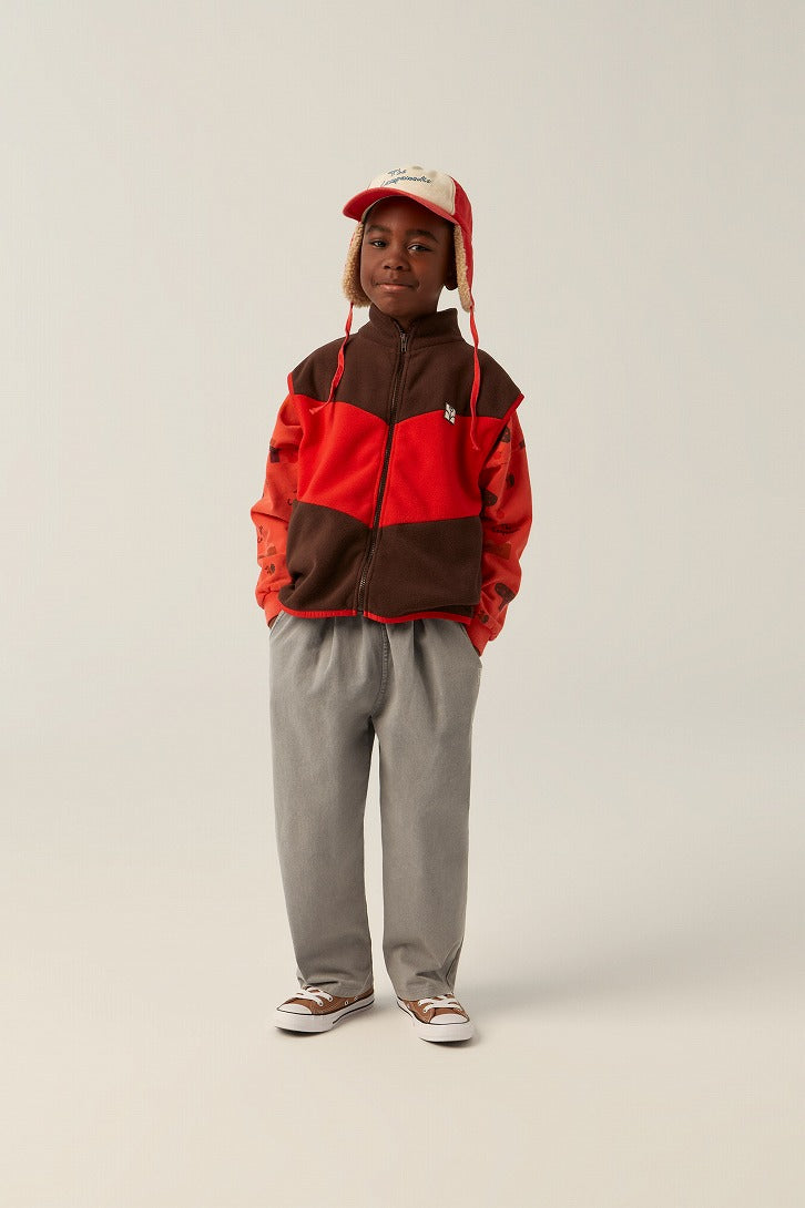 The Campamento】【40%OFF】COLOR BLOCK ZIPPED VEST Brown ベスト 2y 
