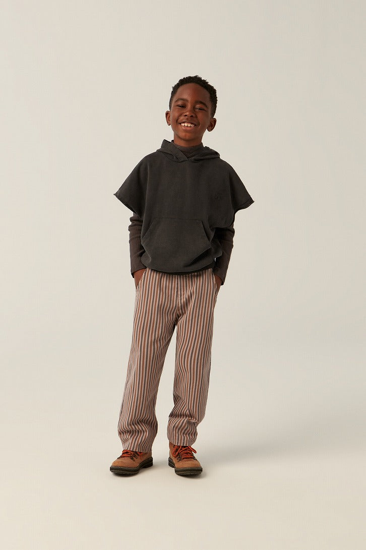 【The Campamento】GREY STRIPES TROUSERS Purple パンツ 2y,3y,4y  | Coucoubebe/ククベベ