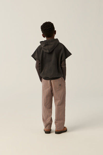 【The Campamento】GREY STRIPES TROUSERS Purple パンツ 2y,3y,4y（Sub Image-4） | Coucoubebe/ククベベ