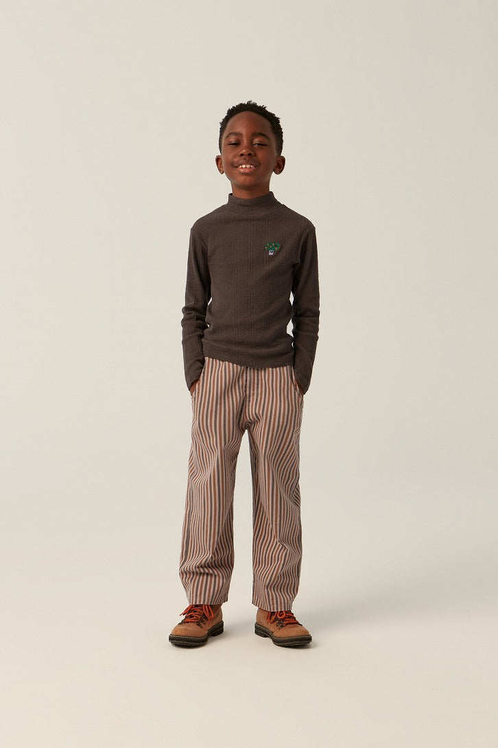 【The Campamento】GREY STRIPES TROUSERS Purple パンツ 2y,3y,4y  | Coucoubebe/ククベベ