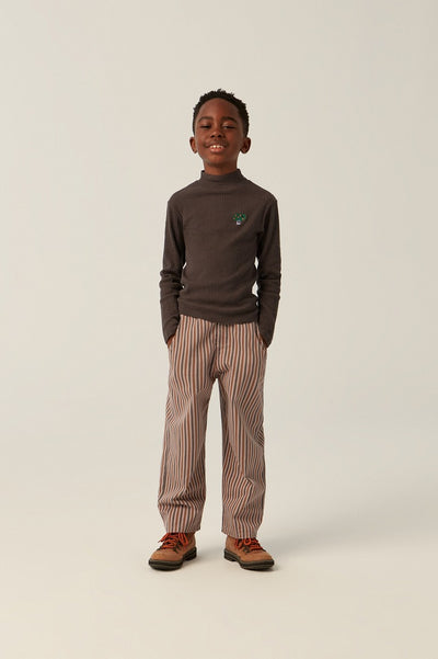 【The Campamento】GREY STRIPES TROUSERS Purple パンツ 2y,3y,4y（Sub Image-5） | Coucoubebe/ククベベ