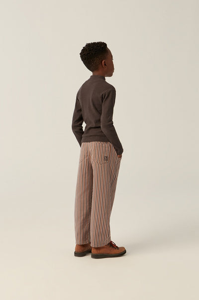 【The Campamento】GREY STRIPES TROUSERS Purple パンツ 2y,3y,4y（Sub Image-6） | Coucoubebe/ククベベ