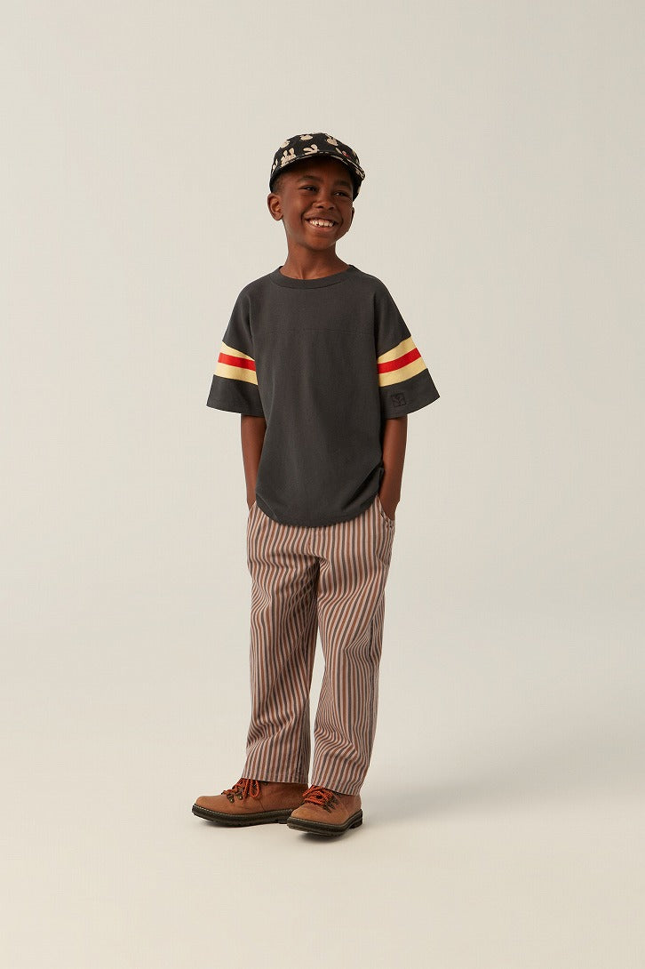 【The Campamento】GREY STRIPES TROUSERS Purple パンツ 2y,3y,4y  | Coucoubebe/ククベベ