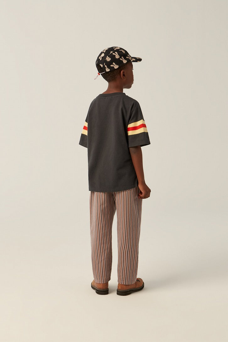 【The Campamento】GREY STRIPES TROUSERS Purple パンツ 2y,3y,4y  | Coucoubebe/ククベベ