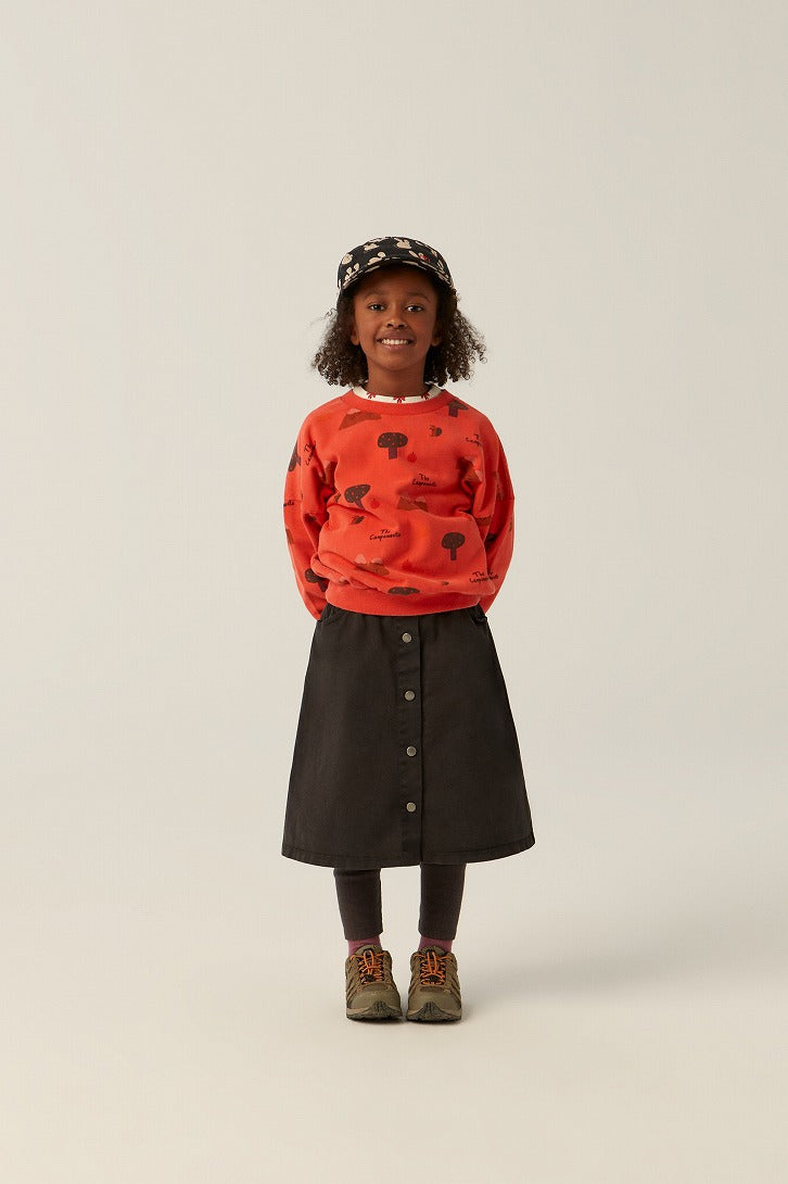 【The Campamento】MOUNTAINS RED SWEATSHIRT Red スウェット 2y,3y,4y  | Coucoubebe/ククベベ