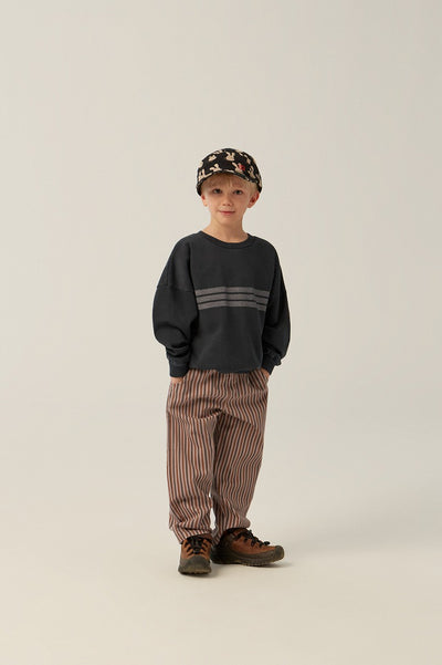 【The Campamento】GREY STRIPES TROUSERS Purple パンツ 2y,3y,4y（Sub Image-11） | Coucoubebe/ククベベ