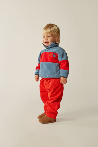 【The Campamento】RED CORDUROY BABY TROUSERS Red パンツ 12/18m,18/24m（Sub Image-3） | Coucoubebe/ククベベ