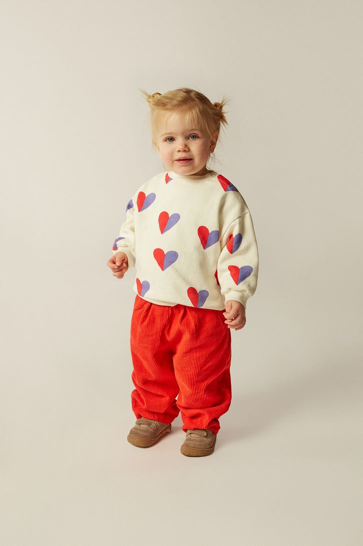 【The Campamento】RED CORDUROY BABY TROUSERS Red パンツ 12/18m,18/24m  | Coucoubebe/ククベベ