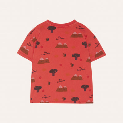 【The Campamento】MOUNTAINS RED TSHIRT Red 半袖Tシャツ 2y,3y,4y（Sub Image-2） | Coucoubebe/ククベベ