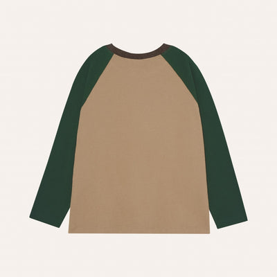 【The Campamento】COLOR BLOCK BROWN TSHIRT Brown 長袖Tシャツ 2y,3y,4y（Sub Image-2） | Coucoubebe/ククベベ