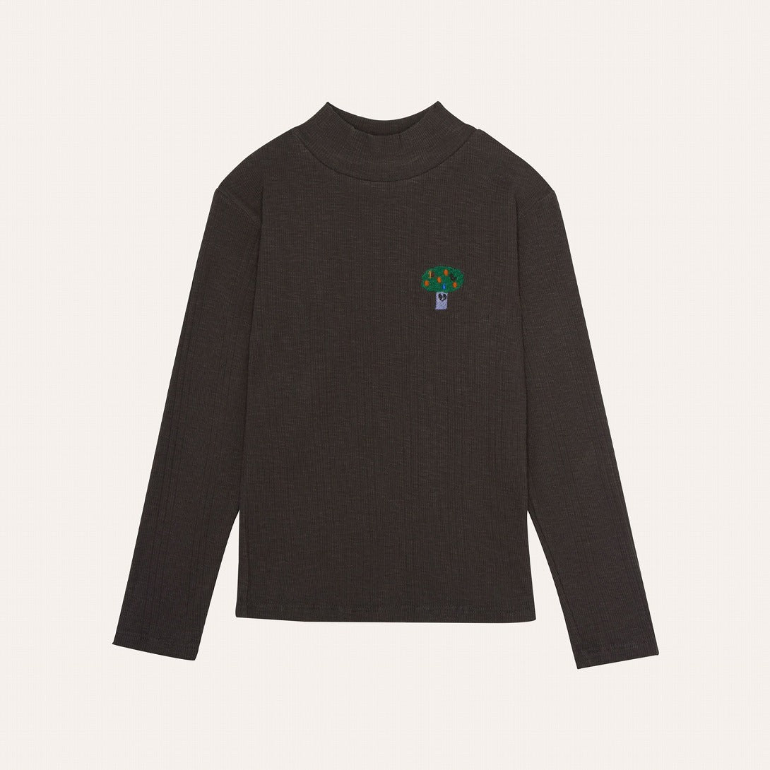 【The Campamento】GREY TURTLE NECK TSHIRT Grey 長袖Tシャツ 2y,3y,4y  | Coucoubebe/ククベベ