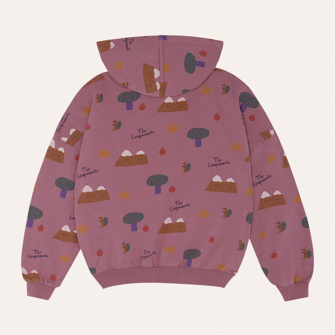 【The Campamento】MOUNTAINS ZIPPED SWEATSHIRT Purple スウェット 2y,3y,4y  | Coucoubebe/ククベベ