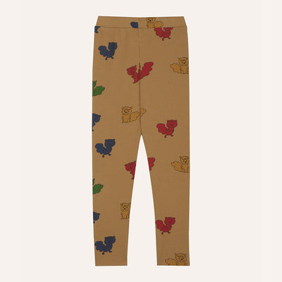 【The Campamento】MULTICOLOR SQUIRRELS LEGGINGS Camel レギンス 2y,3y,4y（Sub Image-2） | Coucoubebe/ククベベ