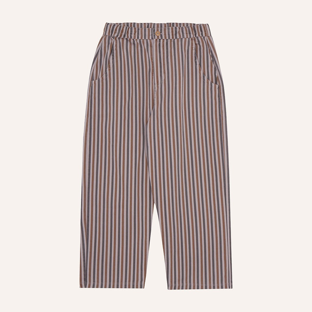 【The Campamento】GREY STRIPES TROUSERS Purple パンツ 2y,3y,4y  | Coucoubebe/ククベベ