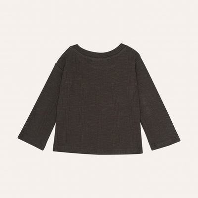 【The Campamento】TREE EMBROIDERY BABY TSHIRT Grey 長袖Tシャツ 12/18m,18/24m（Sub Image-2） | Coucoubebe/ククベベ