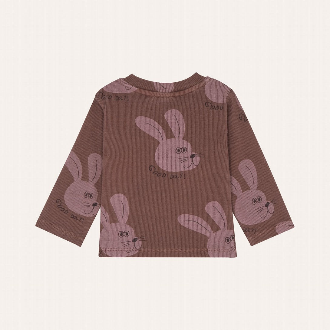 【The Campamento】RABBIT BROWN BABY TSHIRT Brown 長袖Tシャツ 12/18m,18/24m  | Coucoubebe/ククベベ