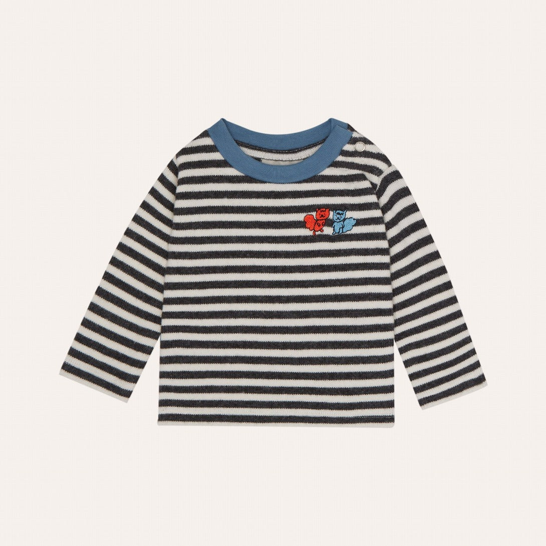 【The Campamento】BICOLOR STRIPES BABY TSHIRT Navy 長袖Tシャツ 12/18m,18/24m  | Coucoubebe/ククベベ