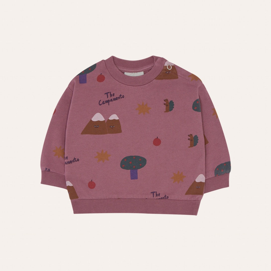 【The Campamento】MOUNTAINS PURPLE BABY SWEATSHIRT Purple スウェット 12/18m,18/24m  | Coucoubebe/ククベベ