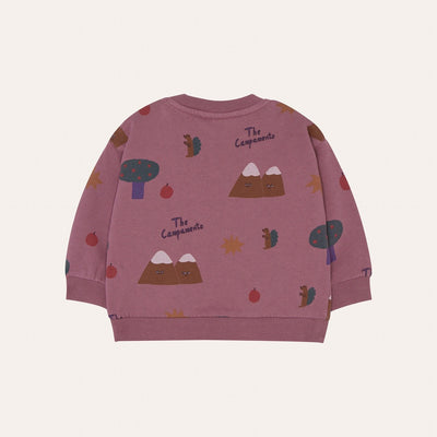 【The Campamento】MOUNTAINS PURPLE BABY SWEATSHIRT Purple スウェット 12/18m,18/24m（Sub Image-2） | Coucoubebe/ククベベ