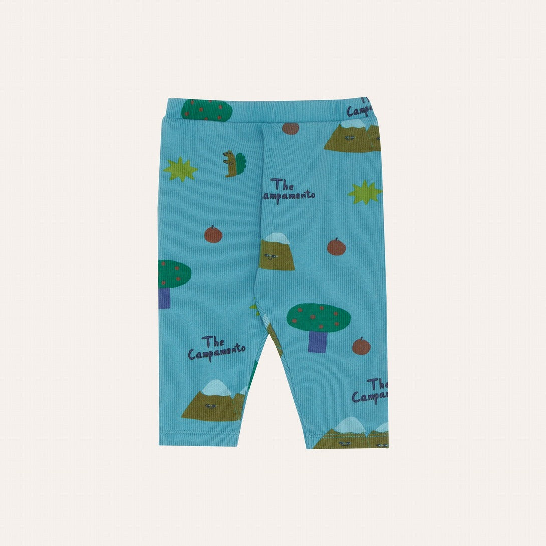 【The Campamento】MOUNTAINS BLUE BABY LEGGINGS Blue レギンス 6/9m,9/12m,12/18m  | Coucoubebe/ククベベ