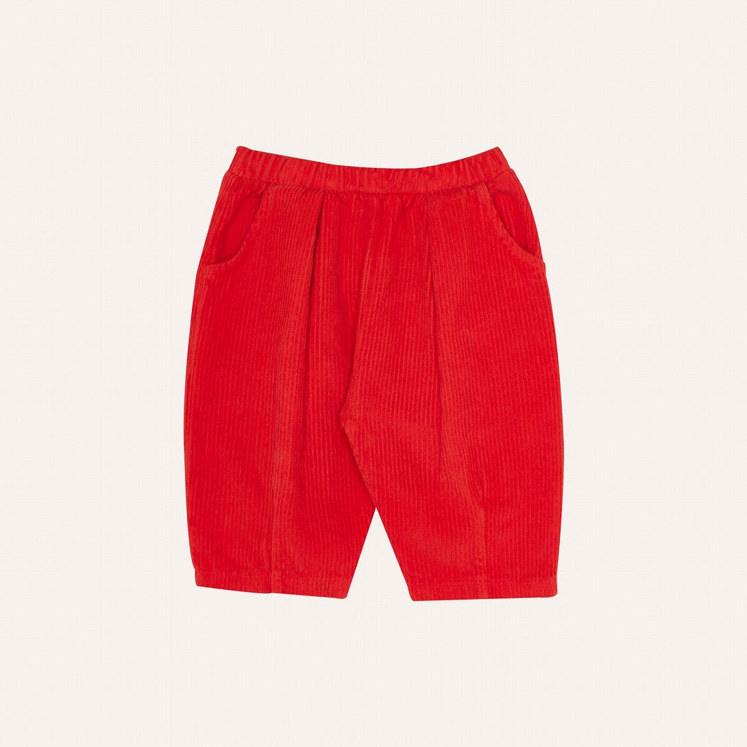 【The Campamento】RED CORDUROY BABY TROUSERS Red パンツ 12/18m,18/24m  | Coucoubebe/ククベベ