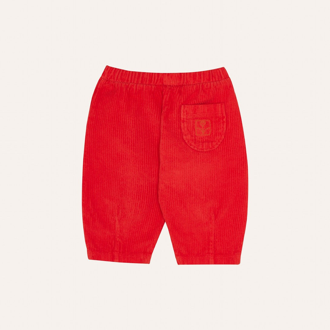 【The Campamento】RED CORDUROY BABY TROUSERS Red パンツ 12/18m,18/24m  | Coucoubebe/ククベベ