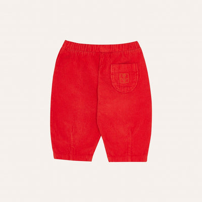 【The Campamento】RED CORDUROY BABY TROUSERS Red パンツ 12/18m,18/24m（Sub Image-2） | Coucoubebe/ククベベ
