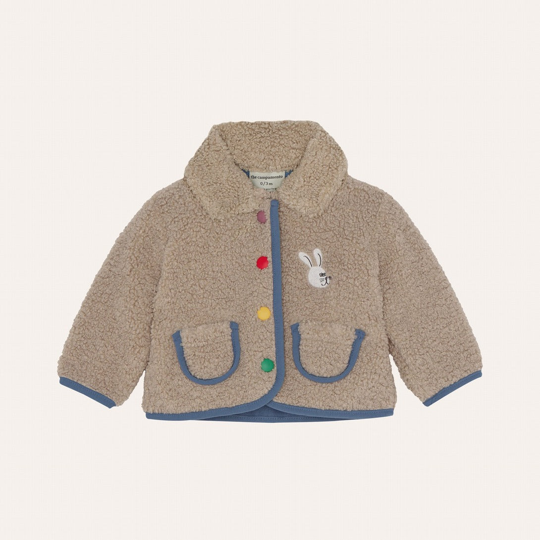 【The Campamento】ECRU TEDDY BABY JACKET Ecru ジャケット 12/18m,18/24m  | Coucoubebe/ククベベ