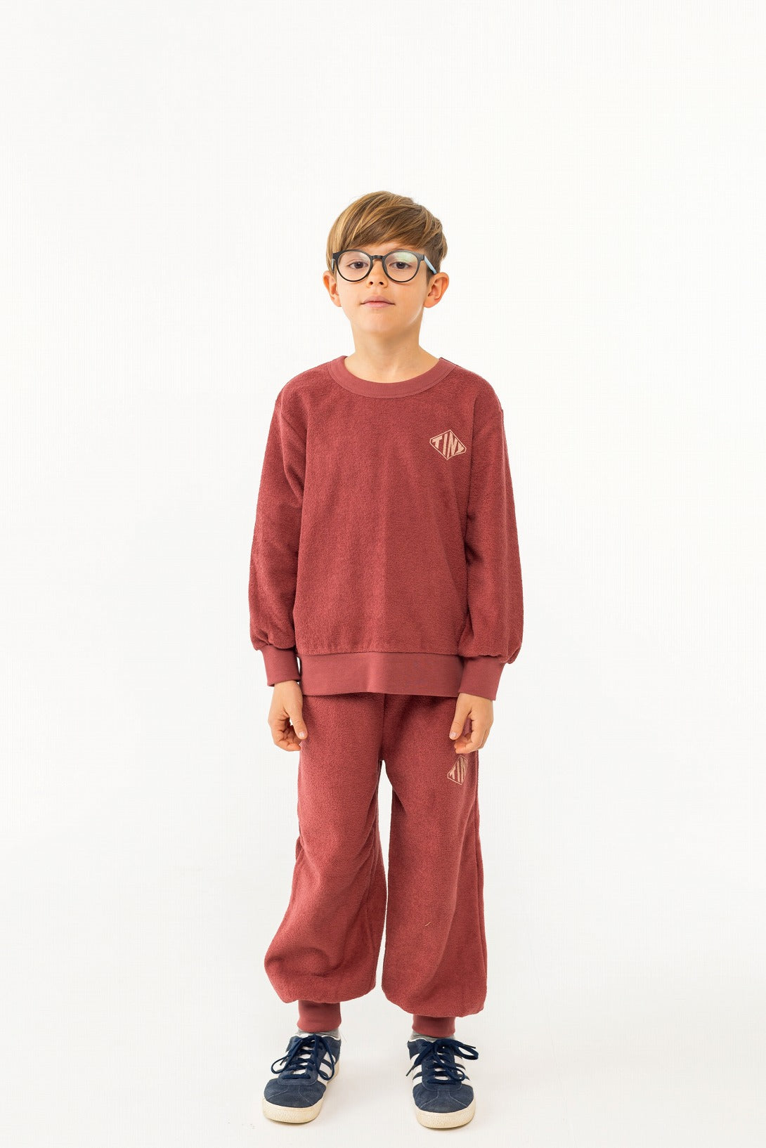 【tinycottons】DIAMOND TINY SWEATSHIRT burgundy スウェット 2y,4y,6y  | Coucoubebe/ククベベ