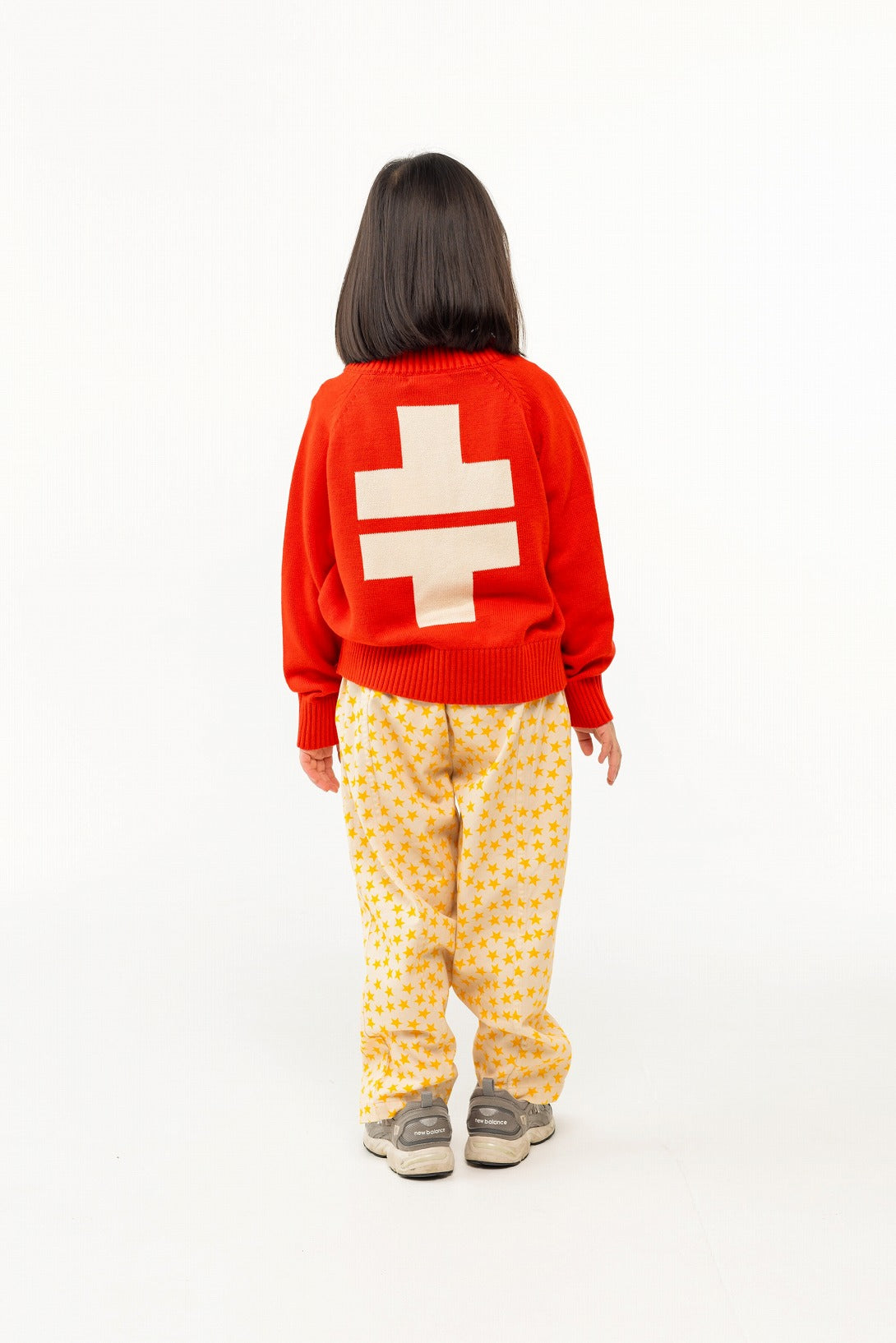 【tinycottons】RAGLAN MOCKNECK CARDIGAN red カーディガン 2y,4y,6y  | Coucoubebe/ククベベ