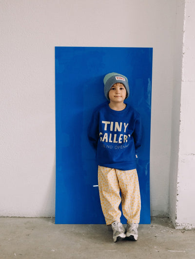 【tinycottons】TINY GALLERY SWEATSHIRT ultramarine スウェット 2y,4y,6y（Sub Image-5） | Coucoubebe/ククベベ