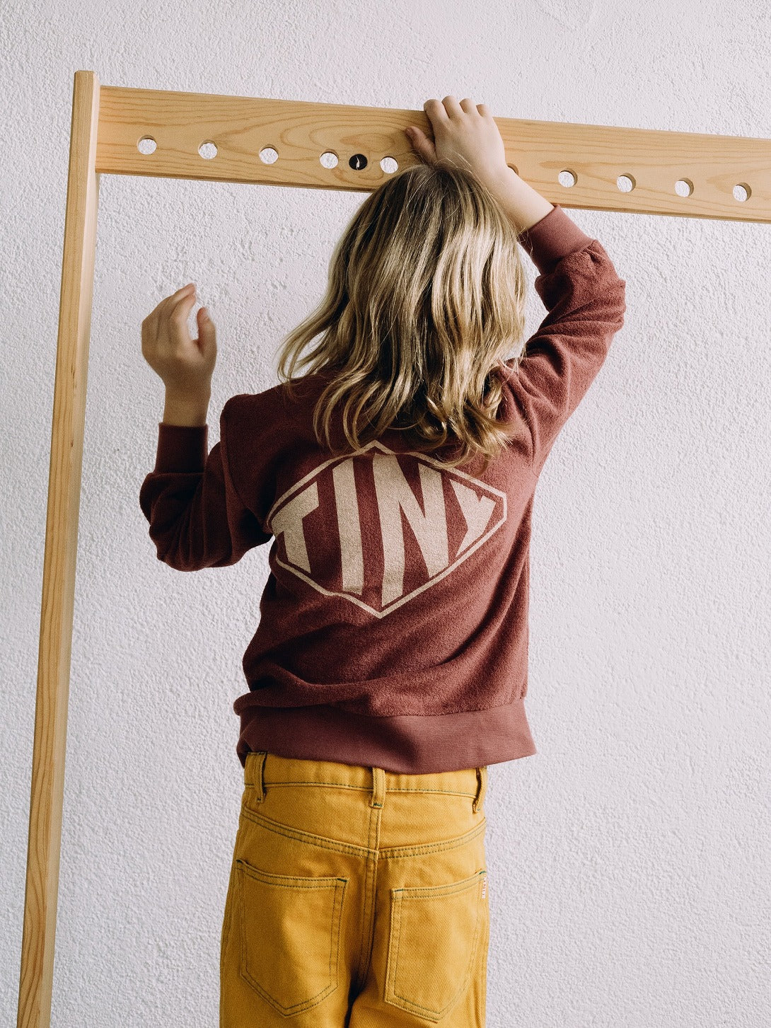 【tinycottons】DIAMOND TINY SWEATSHIRT burgundy スウェット 2y,4y,6y  | Coucoubebe/ククベベ