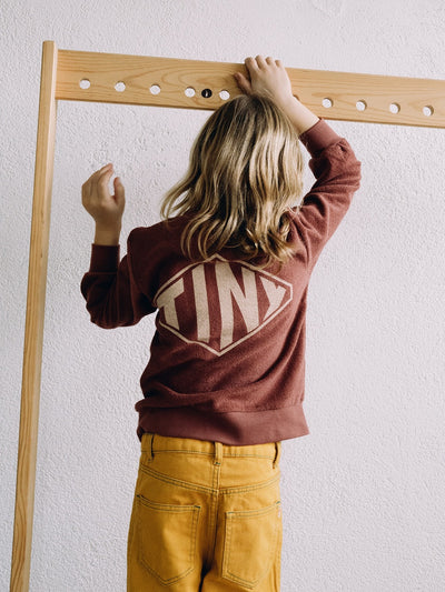 【tinycottons】DIAMOND TINY SWEATSHIRT burgundy スウェット 2y,4y,6y（Sub Image-5） | Coucoubebe/ククベベ