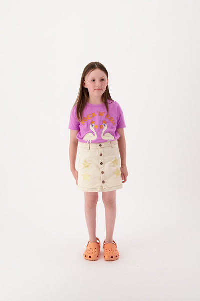 【tinycottons】【30%OFF】FLAMINGOS TEE orchid Tシャツ 2y,3y,4y,6y（Sub Image-2） | Coucoubebe/ククベベ