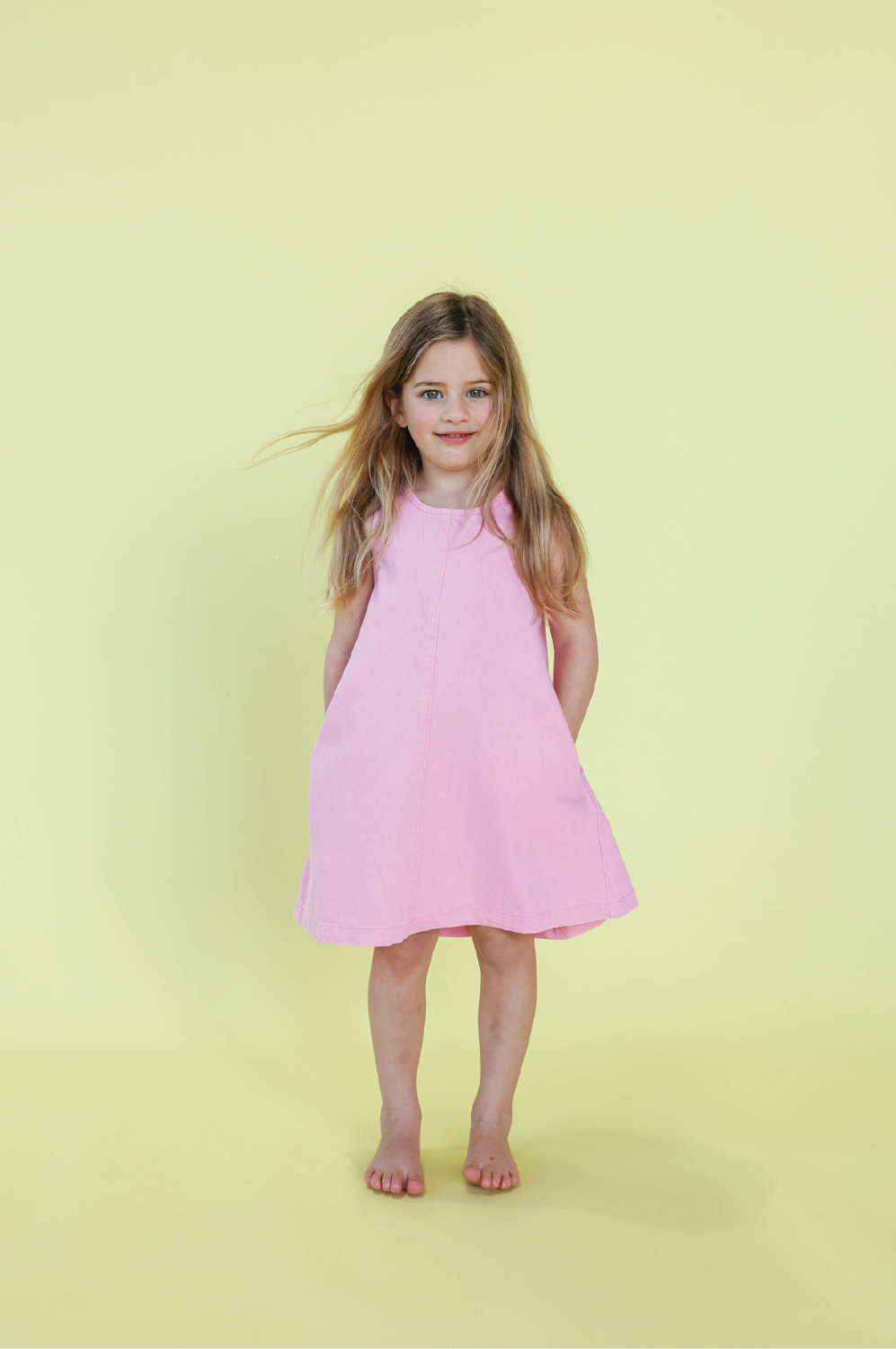 【GROWN】Organic Shift Denim Dress Candy ワンピース 12-18m,18-24m,2-3y  | Coucoubebe/ククベベ