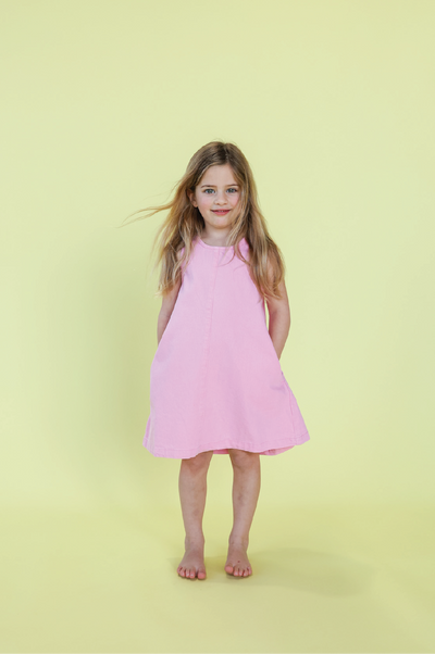 【GROWN】Organic Shift Denim Dress Candy ワンピース 12-18m,18-24m,2-3y（Sub Image-3） | Coucoubebe/ククベベ