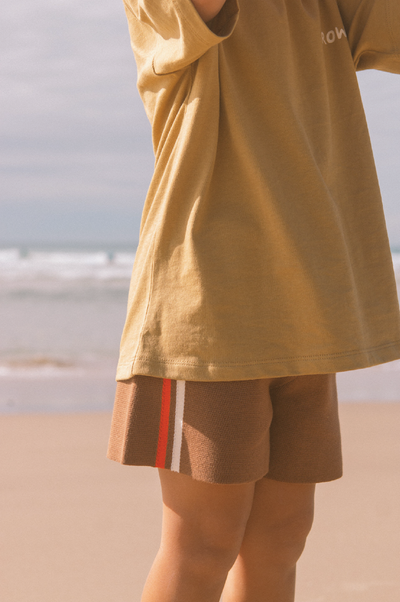 【GROWN】Organic Sunshine Tee Mustard Tシャツ 12-18m,18-24m,2-3y,3-4y（Sub Image-7） | Coucoubebe/ククベベ