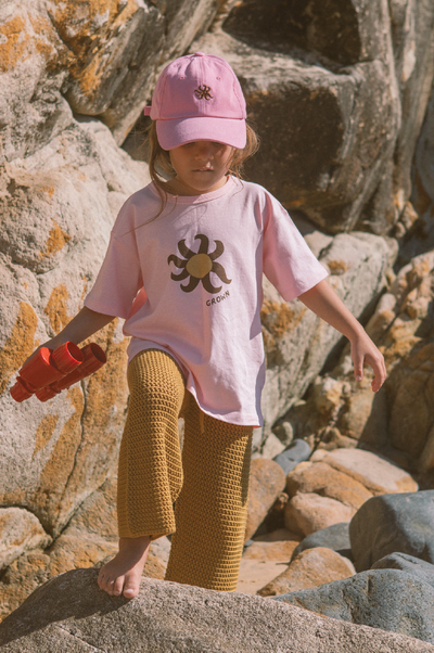 【GROWN】Organic Open Knit Pants Mustard パンツ 6-12m,12-18m,18-24m,2-3y,3-4y（Sub Image-6） | Coucoubebe/ククベベ