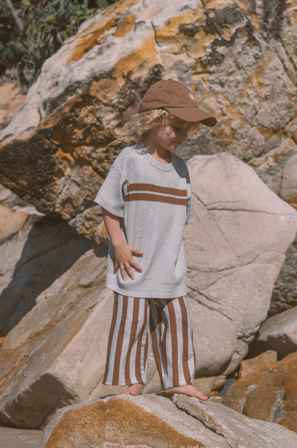 【GROWN】Sunny Cotton Cap Brownie 帽子 KID  | Coucoubebe/ククベベ